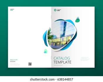 Catalog cover design. Corporate business brochure, annual report, catalogue, magazine template layout concept.