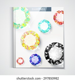 Catalog cover with large diamonds 