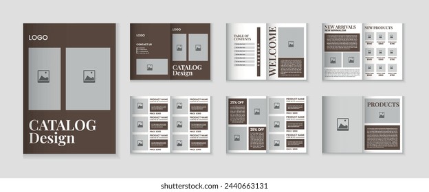 Catalog design or 12 pages product catalogue template design