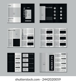 Catalog design or 12 pages product catalogue template design