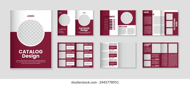Catalog design or 12 pages product catalogue template design
