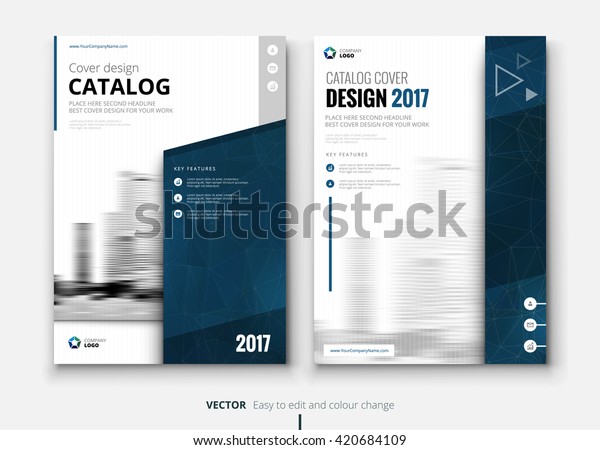 Katalogdesign Layout Design Corporate Business Broschuren Flyer Stock Vektorgrafik Lizenzfrei