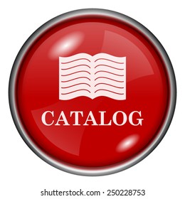 Catalog icon. Internet button on white background. 