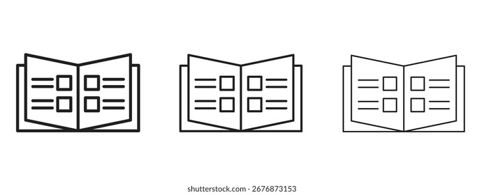 Icono de Catálogo. Ilustración de elemento simple. Puede ser utilizado para el Web y el móvil.