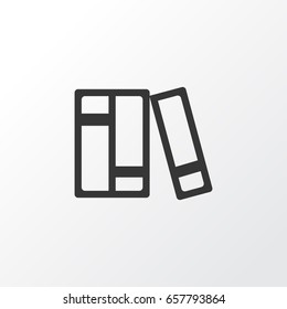 Catalog Icon Symbol. Premium Quality Isolated Bookshelf Element In Trendy Style.