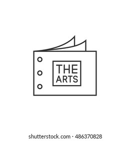 Catalog icon in thin outline style.