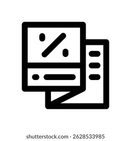 catalog line icon. Clean and minimalist vector icon for websites, mobile apps, presentations, and logos. Fully scalable and customizable for any project.