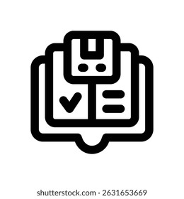 catalog line icon. Clean and minimalist vector icon for websites, mobile apps, presentations, and logos. Fully scalable and customizable for any project.