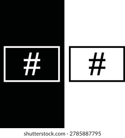 Catalog Number Hash Symbol Icon Black White Medical Packaging Label