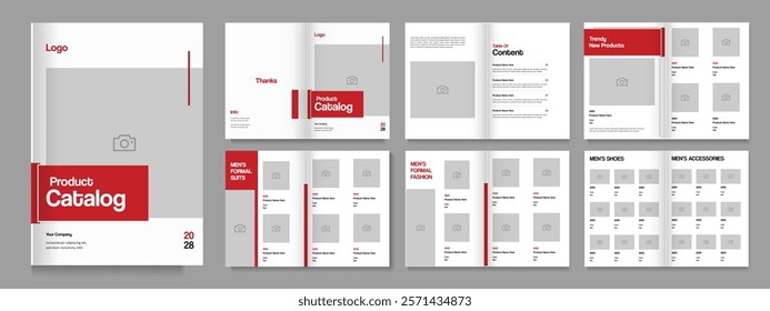 Catalog template, multipurpose modern Company product catalog design layout