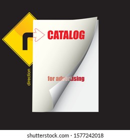 Catalog template for publications in the catalog option for advertising.