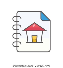 Catalog vector icon design use realestate illustration