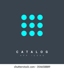 a catalog vector minimal single flat icon. Menu line vector icon for websites and mobile minimalistic flat design.