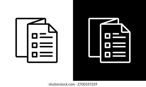 Diseño de conjunto de iconos blancos de Catálogo