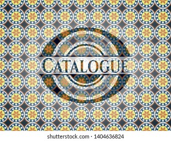 Catalogue arabesque badge. arabic decoration.