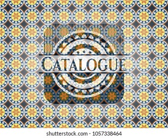 Catalogue arabesque style emblem. arabic decoration.