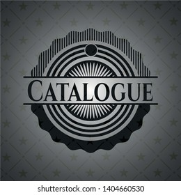 Catalogue black emblem. Vector Illustration. Detailed.