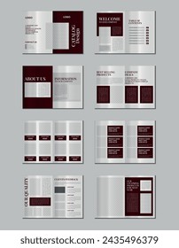 Catalogue design or product catalog template design