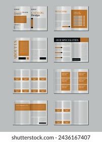 Catalogue design or product catalog template design