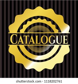 Catalogue gold shiny emblem