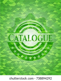 Catalogue green mosaic emblem