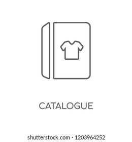 Catalogue linear icon. Catalogue concept stroke symbol design. Thin graphic elements vector illustration, outline pattern on a white background, eps 10.