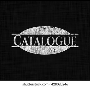 Catálogo en pizarra