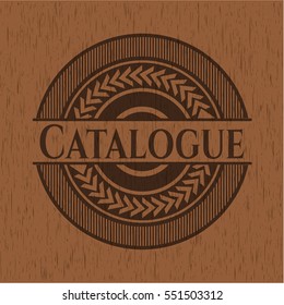 Catalogue retro style wood emblem