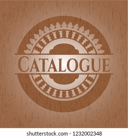 Catalogue retro wooden emblem