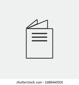 catalogue vector icon stroke field style vector icon