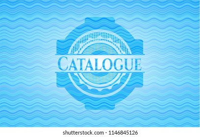Catalogue water emblem.