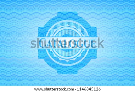 Catalogue water emblem.