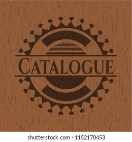 Catalogue wooden emblem. Retro