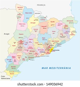 Catalonia, Administrative and territorial division