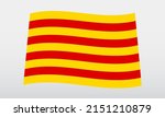 Catalonia Flag Catalan Flags Catalonian Vector Barcelona Estelada Nation State National Symbol Local Icon Banner Label Senyera Estelada Independence Nationalism Civil Flag Spain Spanish Patriotic