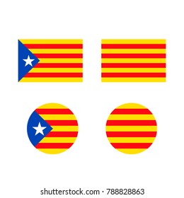 Catalonia flag sign