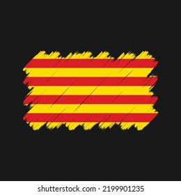 Catalonia Flag Vector. National Flag