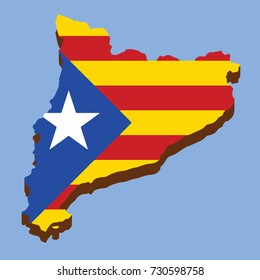 Catalonia Land Map