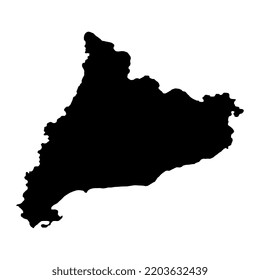 Catalonia map, Spain region. Vector illustration.
