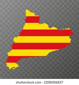 Catalonia map, Spain region. Vector illustration.