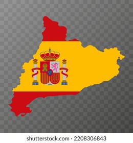 Catalonia map, Spain region. Vector illustration.