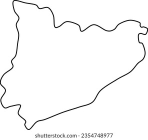 catalonia map, catalonia vector, catalonia outline, catalonia