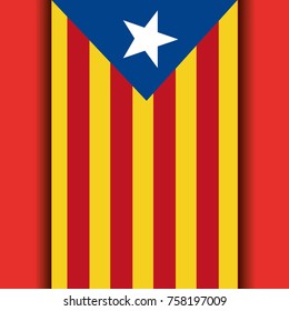 catalonia the national flag europe spain