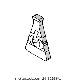 catalyst chemical reactions isometric icon vector. catalyst chemical reactions sign. isolated symbol illustration