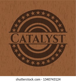 Catalyst wood emblem. Retro