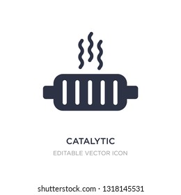 catalytic converter icon on white background. Simple element illustration from Transportation concept. catalytic converter icon symbol design.