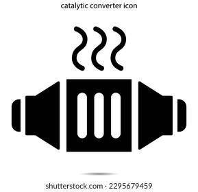 catalytic converter icon vector illustration graphic on background