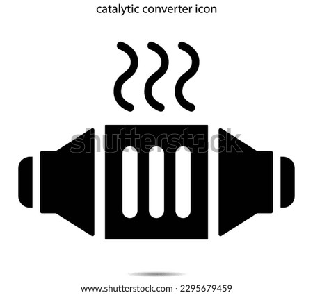 catalytic converter icon vector illustration graphic on background