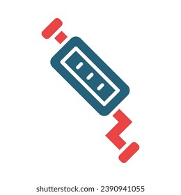 Catalytic Converter Vector Glyph Two Color Icon For Personal And Commercial Use.

