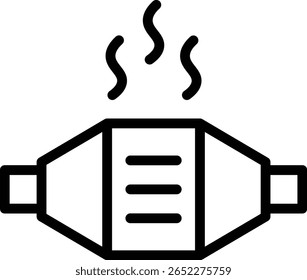 Design de ícone de linha de vetor do Catalisador